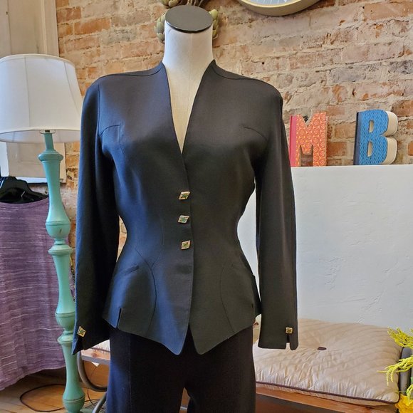 Thierry Mugler Jackets & Blazers - 1990's Linen Blazer Theirry Mugler